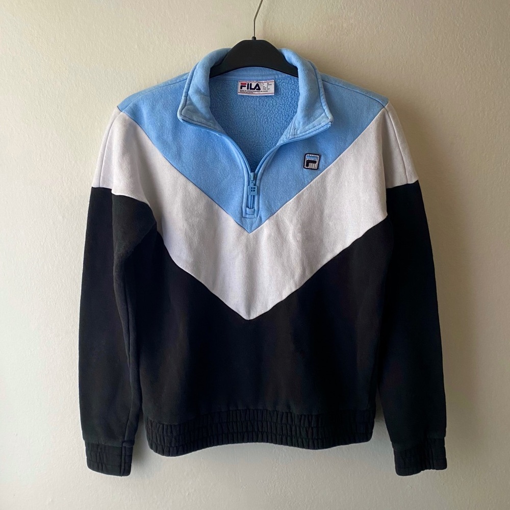 Sporty Fila Pullover Sweatshirt